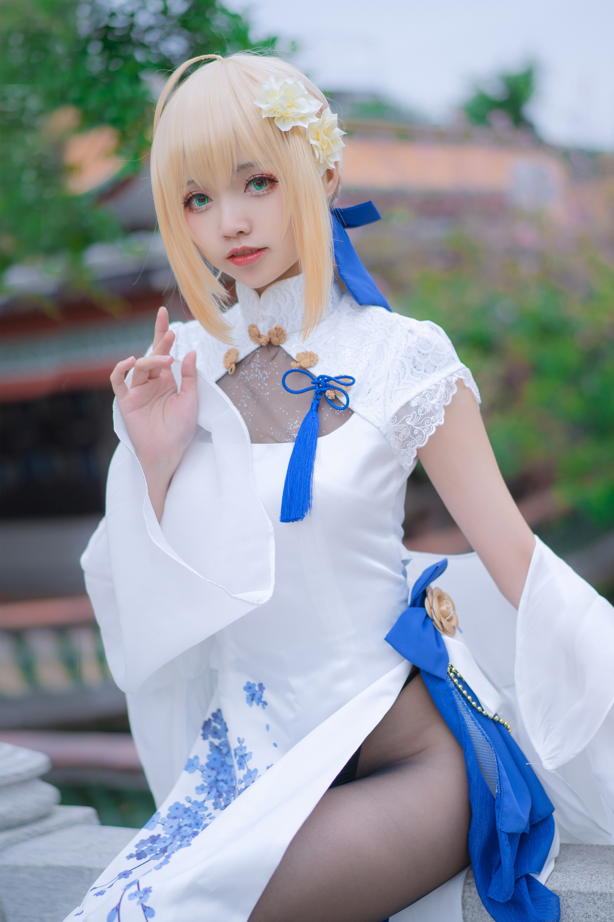 大大卷卷小卷 - NO.025 FGOsaber 四周年旗袍[15P]-XikXak